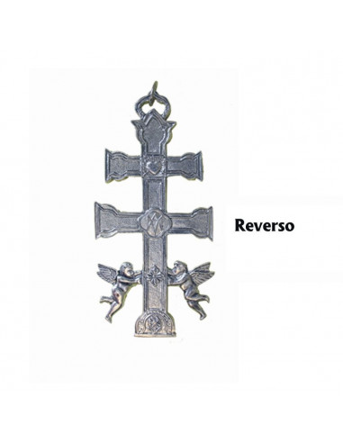 Cruz Caravaca Plateada 11x6cm con...