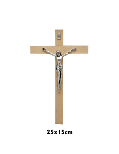 Crucifijo Madera Clara 25X15cm Con...
