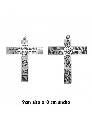 Cruz Metal Familia Colgante 9. 2x8cm...