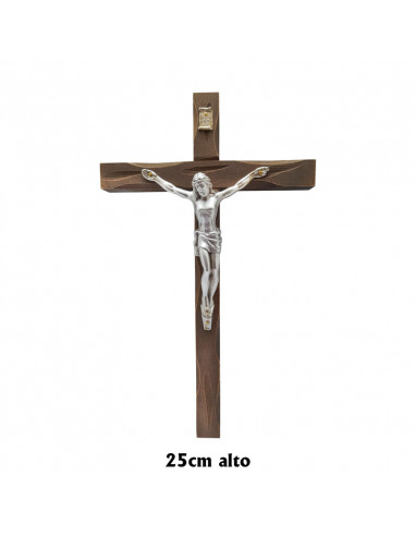 Crucifjo Madera Oscura Trabajada...
