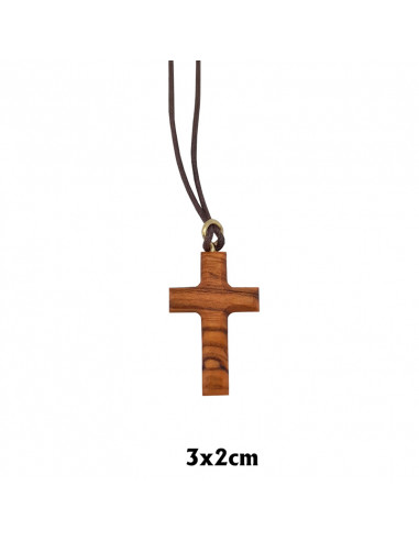 Cruz Madera Con Cantos Redondos 32X20mm