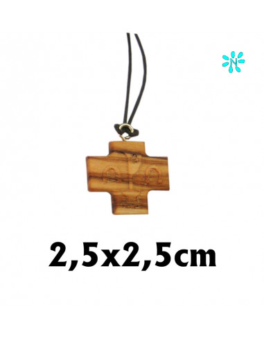 Cruz Tau Madera Olivo 2. 5X 1. 5 Cm...
