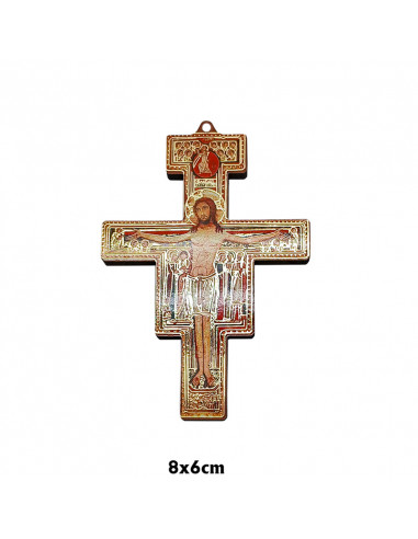 Crucifijo Madera Dos Tonos 25 X 13 Cm...