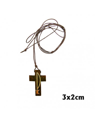 Crucifijo Madera Con Cristo Romanico Estilo Envejecido 110x78cm Cruz 60cm Cristo