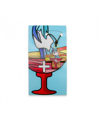 Cruz Madera Pintada Bautizo 3X3cm En...