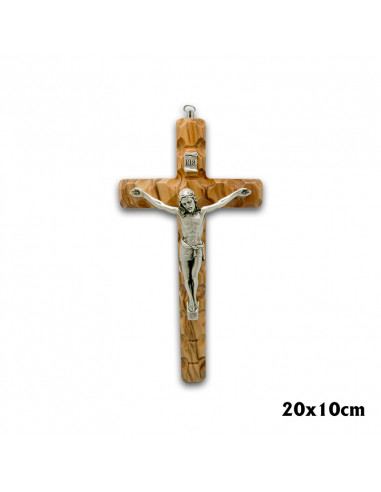 Crucifijo Madera Labrado Con Cristo...