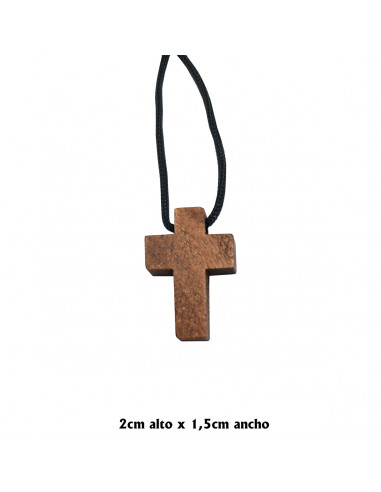 Cruz Madera oscura 3X1.5x0.6cm con...
