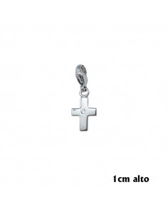 Cruz Plata Rodiada Lisa...