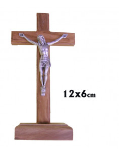 Cruz Madera Olivo Con Base...