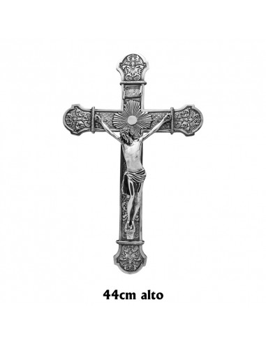 Crucifijo pared 45cm de estaño