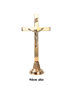 Cruz Metal Picos Cuero Base...