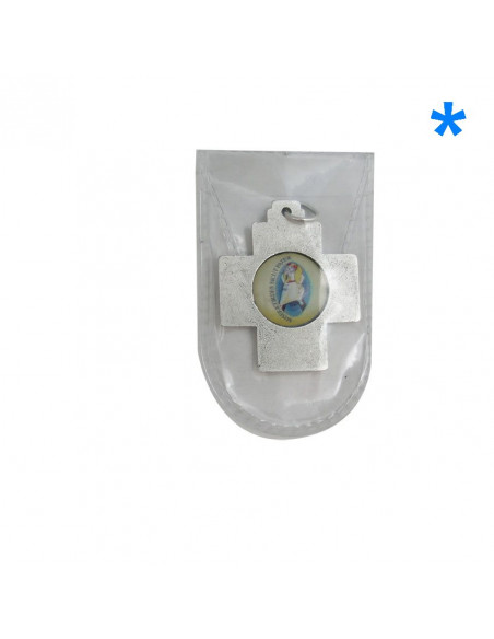 Cruz Metal Cuadrada Pax Jubileo De La Misericordia En Carterita