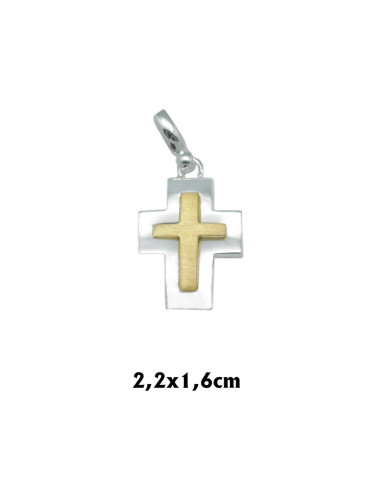 Cruz Plata San Benito 2. 2X1. 2Cm En...