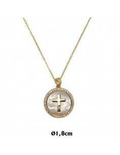 Medalla nacar y acero...