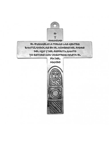 Cruz Metal Familia Colgante 16X13cm...