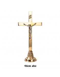 Cruz de Altar Dorada Base...