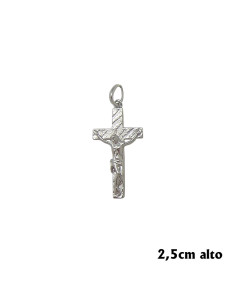 Crucifijo Plata Rodiada...