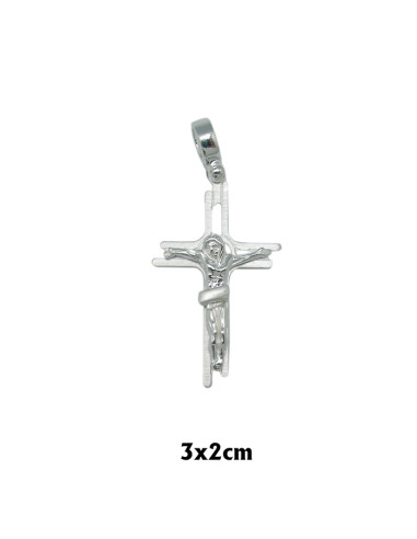 Cruz Plata 30X20mm Con Cristo...