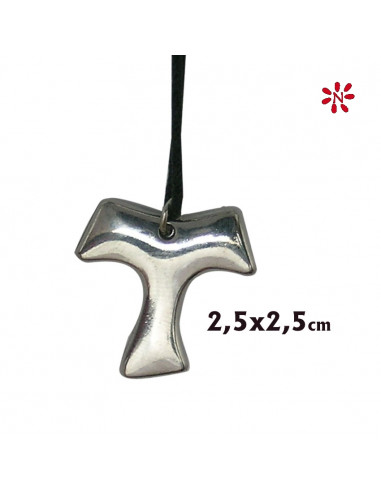 Tau Niquel 2. 5Cm Con Cordon Para Colgar