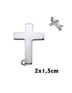 Cruz Plata Jerusalen 2X2 Cm