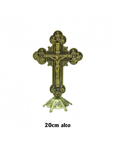 Cruz Metal Apostoles 20X13cm Cuero...