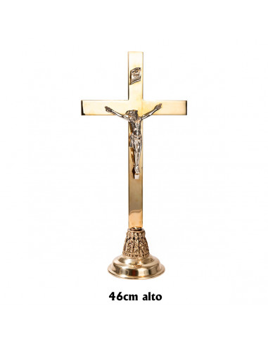 Cruz de Altar Dorada Base...
