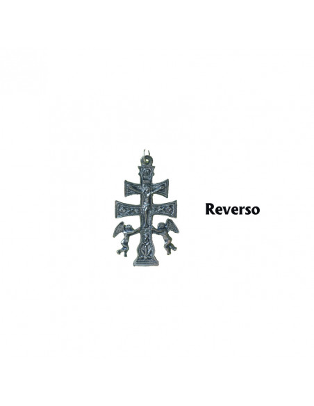 Cruz Caravaca Plateada 34X20mm