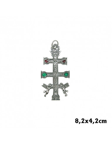 Cruz Caravaca Plateada 8. 2X4. 2Cm...