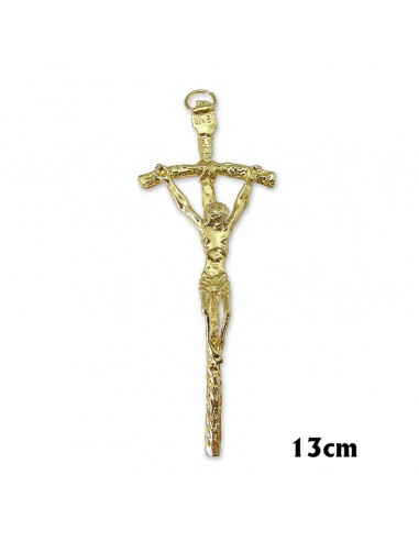 Cruz Metal Pastoral 14X5cm Colgar...