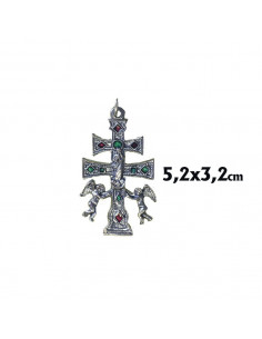 Crucifijo Estaño Con Base 51Cm