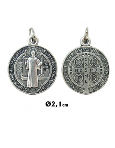Medalla San Benito 21mm