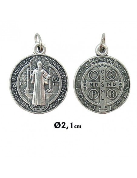 Medalla San Benito 21mm