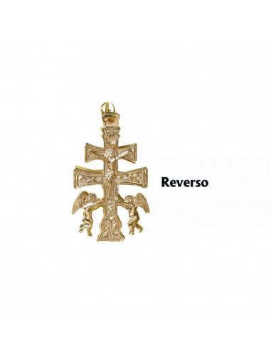 Cruz Caravaca Dorada 5. 2X3. 2Cm