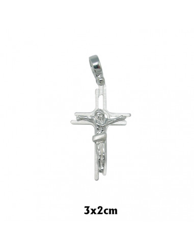 Cruz Plata 30X20mm Con Cristo...