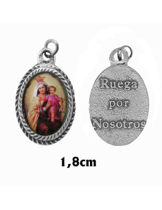Medalla Metal Trenzada Oval...