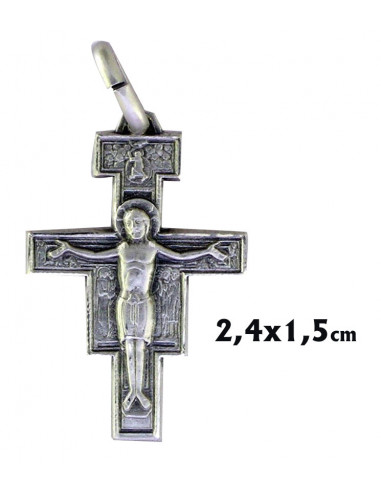 Cruz Plata San Francisco 24X15mm