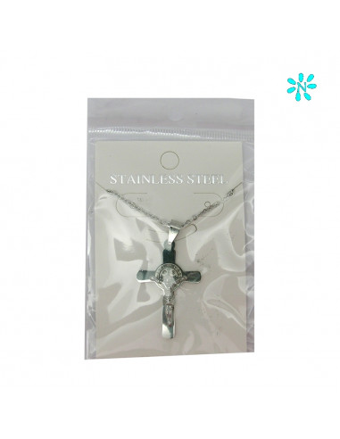 Cruz San Benito Acero 40X25mm Con...