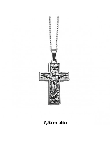 Cruz Acero 27X18mm Plana Gruesa con...