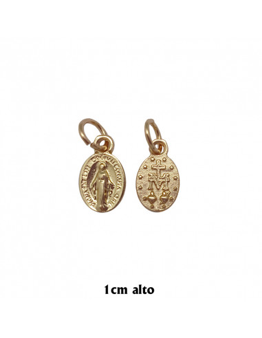 Medalla Metal Ovalada Misericordioso y Santa Faustina Kowalska 22mm