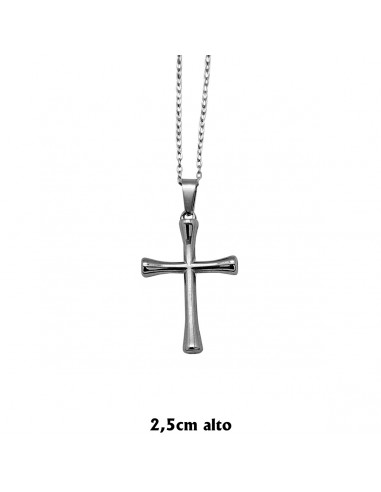 Cruz Acero 27X18mm Fina Lisa con...