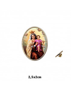 Pin Oval Dorado Con Borde...