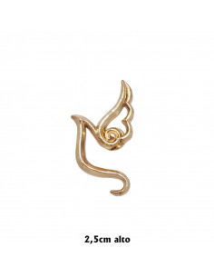 Pin Paloma Silueta Dorada