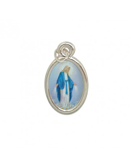 Medalla Foto Oval Niquelada 15mm N902