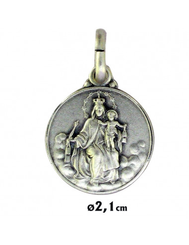 Medalla Plata 18mm Escapulario
