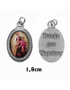 Medalla Metal Trenzada Oval...