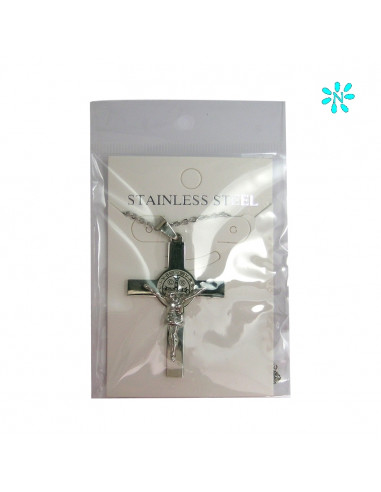 Cruz San Benito Acero 45X35mm Con...