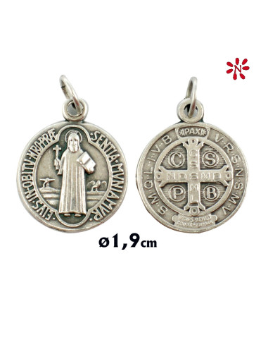 Medalla Metal San Benito 19Mm