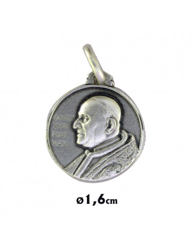 Medalla Plata 16mm Papa Juan XXIII
