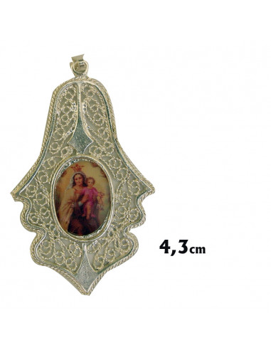 Cruz Plata Jerusalen 2X2 Cm