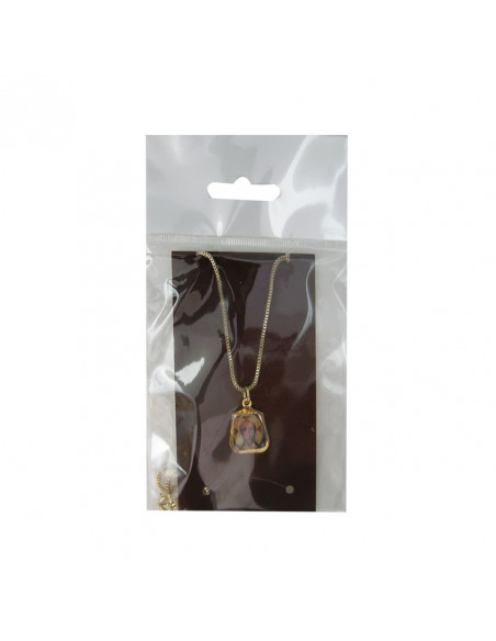 Medalla Dorada Foto Con Cadena 4 Modelos Personalizable